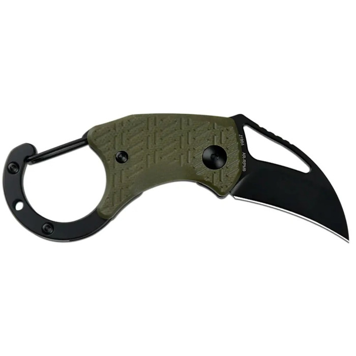 Ніж CJRB Anansi Black Blade AR-RPM9, G10 green 