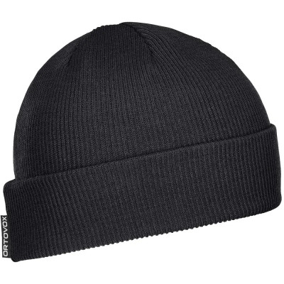 Шапка Ortovox NICHOLSON RIB BEANIE black raven - чорний