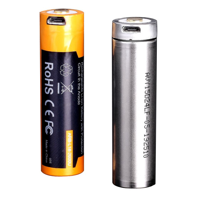 Акумулятор 18650 Fenix (3500 mAh) micro usb зарядка 