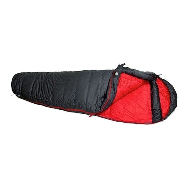 Спальний мішок Sir Joseph Rimo II 600, сірий/червоний, 190, правий 