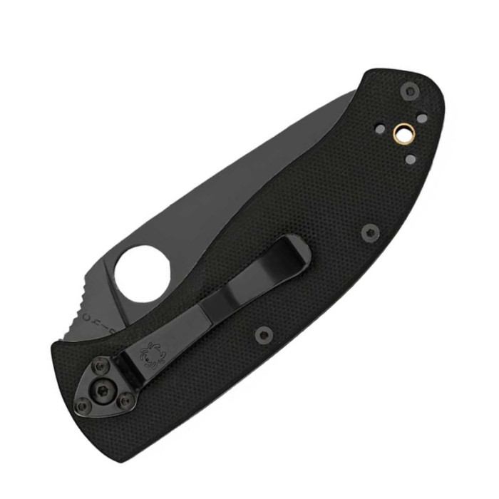 Ніж Spyderco Tenacious Black Blade, полусеррейтор C122GBBKPS 