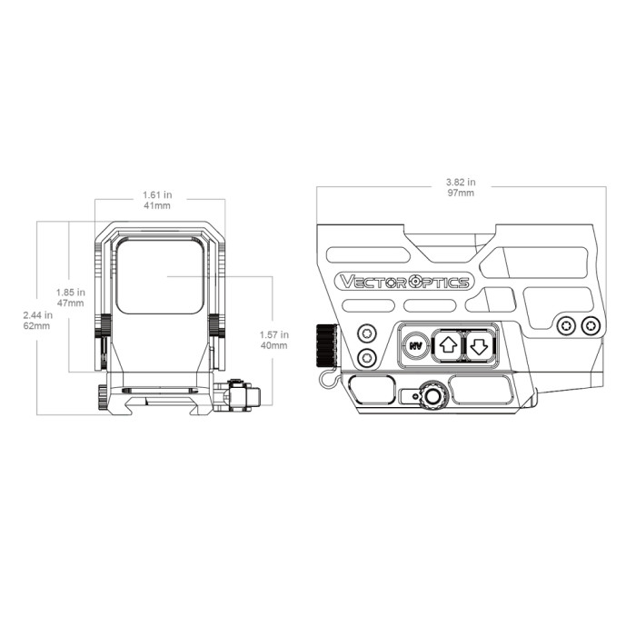 Приціл коліматорний Vector Optics Frenzy Plus 1x31x26 Multi-Reticle 