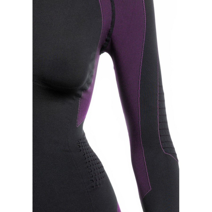 Футболка Accapi Polar Bear Long Sleeve Shirt Woman 934 black/cyclamen , M-L  