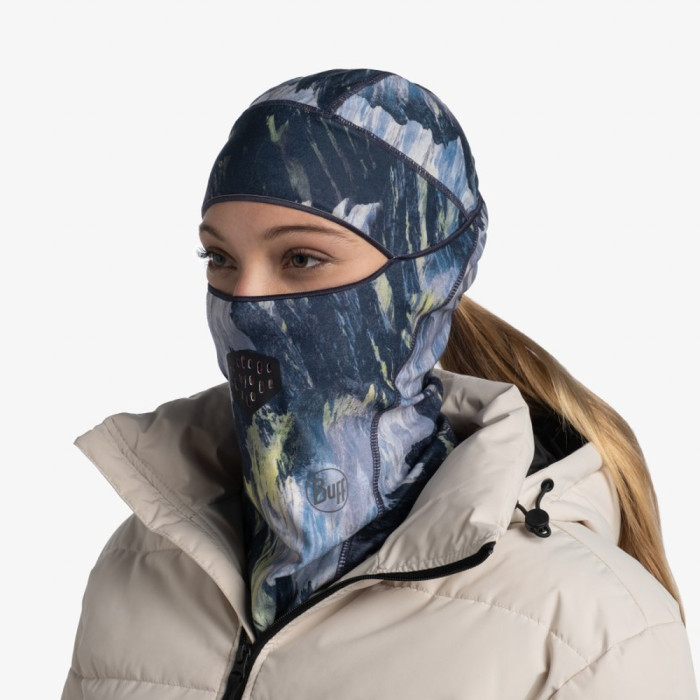 Балаклава Buff Thermonet Hinged Balaclava, Retec Grey 