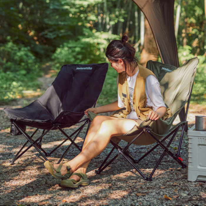 Стілець складаний Naturehike CNK2450JJ020, чорний 