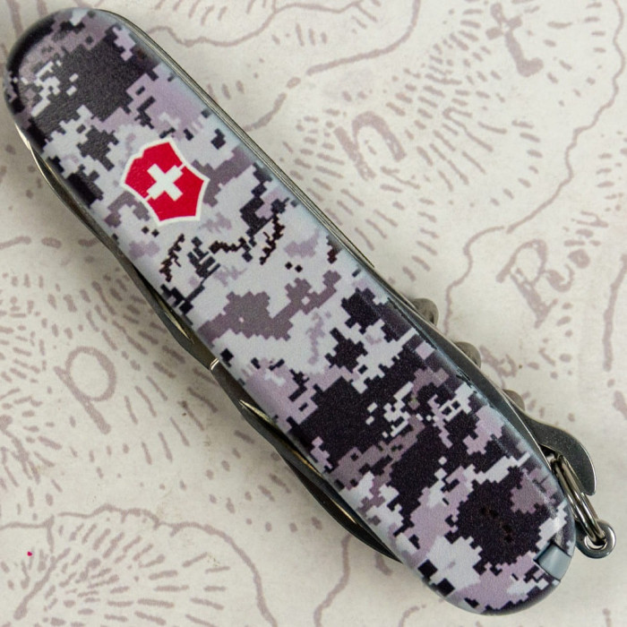 Складаний ніж Victorinox HUNTSMAN ARMY Піксель синій з черв. Лого 1.3713.3.W3943p 