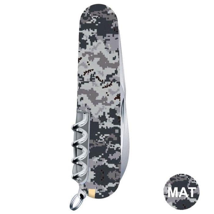 Складаний ніж Victorinox HUNTSMAN ARMY Піксель синій з черв. Лого 1.3713.3.W3943p 