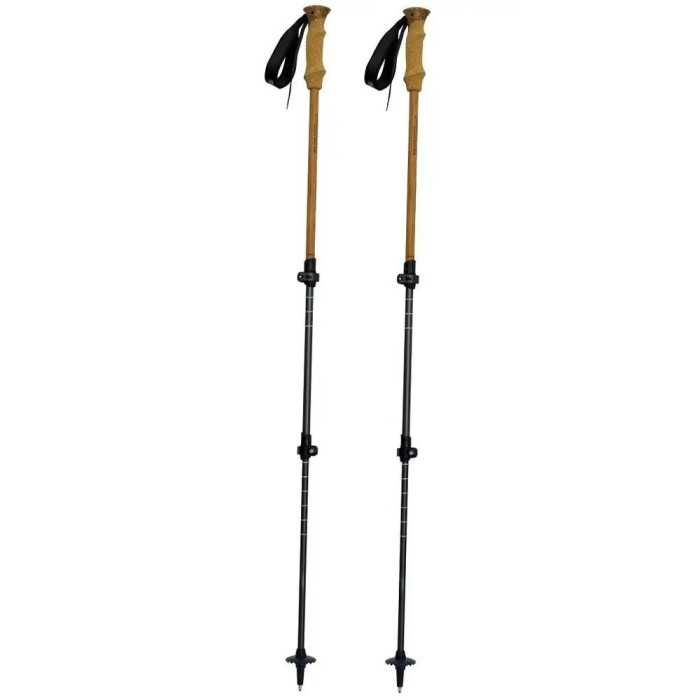 Трекінгові телескопічні палиці Pinguin Bamboo FL Foam, 63-135 см, Brown (PNG 810172) 