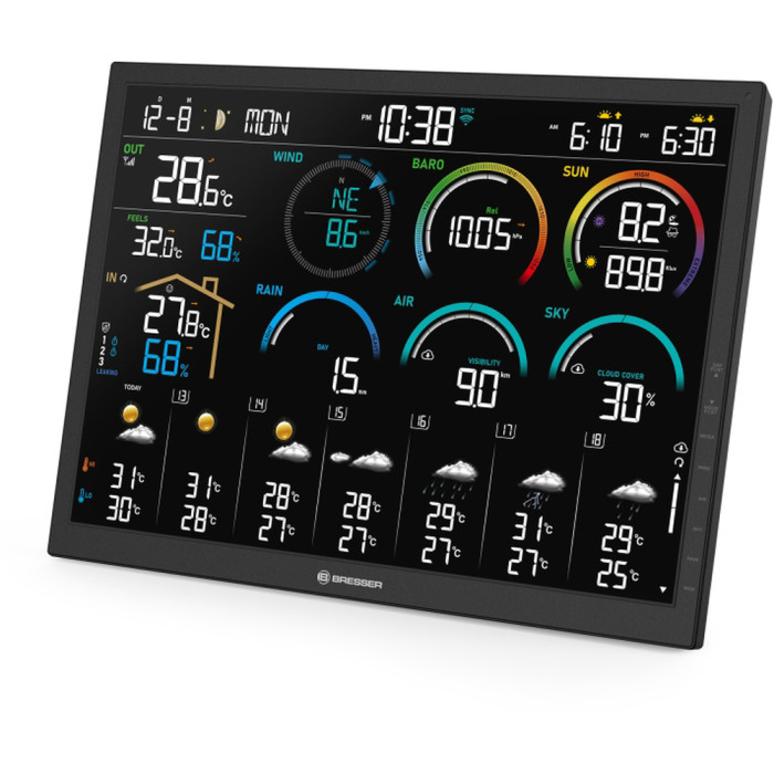 Метеостанція Bresser 4CAST 18,5" WiFi Weather Station 8-in-1 (15197) (932008)