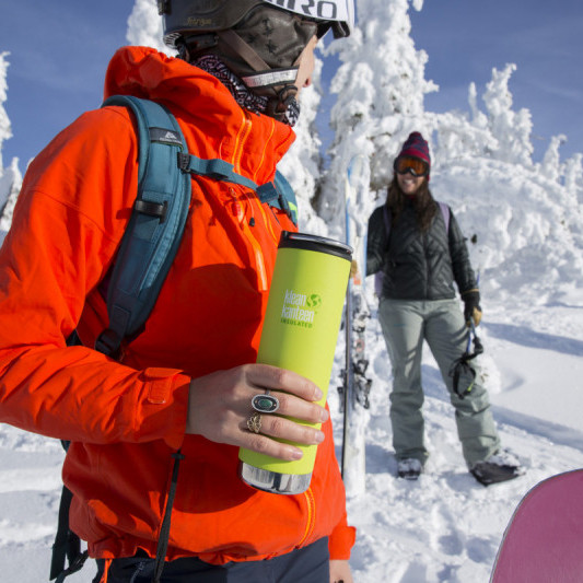 Термочашка ковпачок Klean Kanteen TKWide Cafe Cap соковита Груша матовий 592 мл 