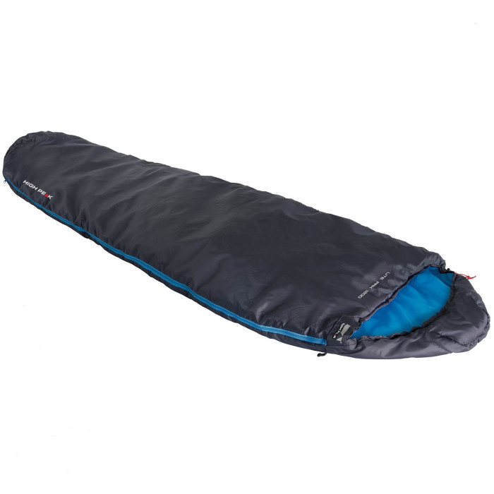 Спальний мішок High Peak Lite Pak 1200 /+ 5°C Anthra /Blue Left (23277) 
