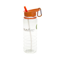 Пляшка Summit Tritan Water Bottle з соломинкою і карабіном помаранчева 700 мл