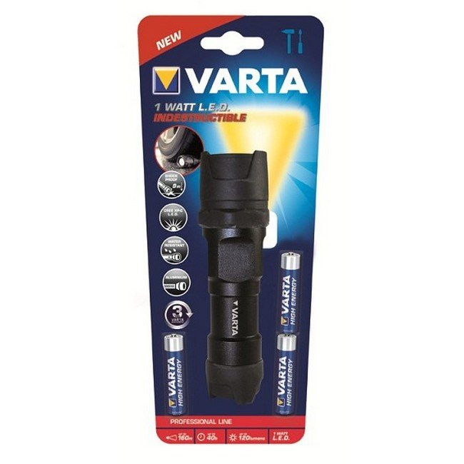 Ліхтар Varta Indestructible LED 3AAA 