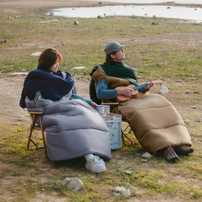 Спальник з капюшоном Naturehike Sunny Day PL02 U250 CNK2550WS028, (8,5°C), лівий, блакитно-синій 