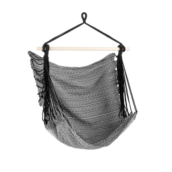 Крісло-гамак Spokey BENCH ETNO (921917) gray lines 