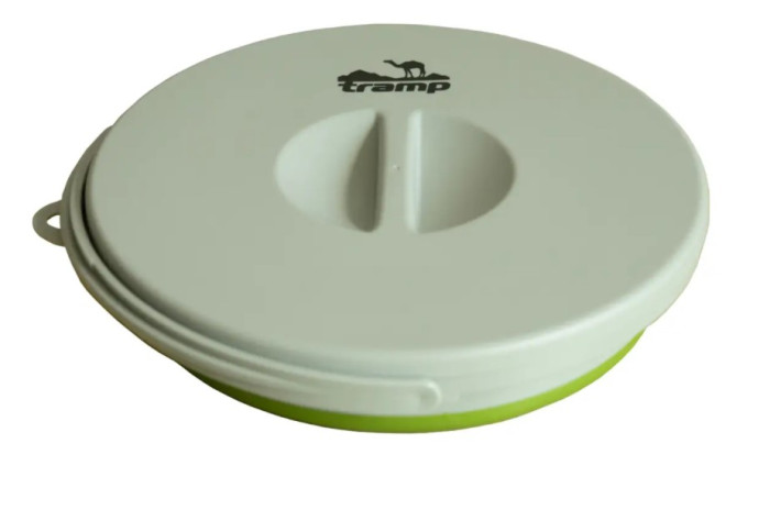 Відро Tramp складне силіконове з кришкою 5л olive 