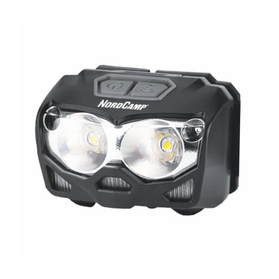 Ліхтар налобний Nord Camp 500Lm, 2x5W CREE XTG, 1200mAh/3xAAA, Sensor White/Red