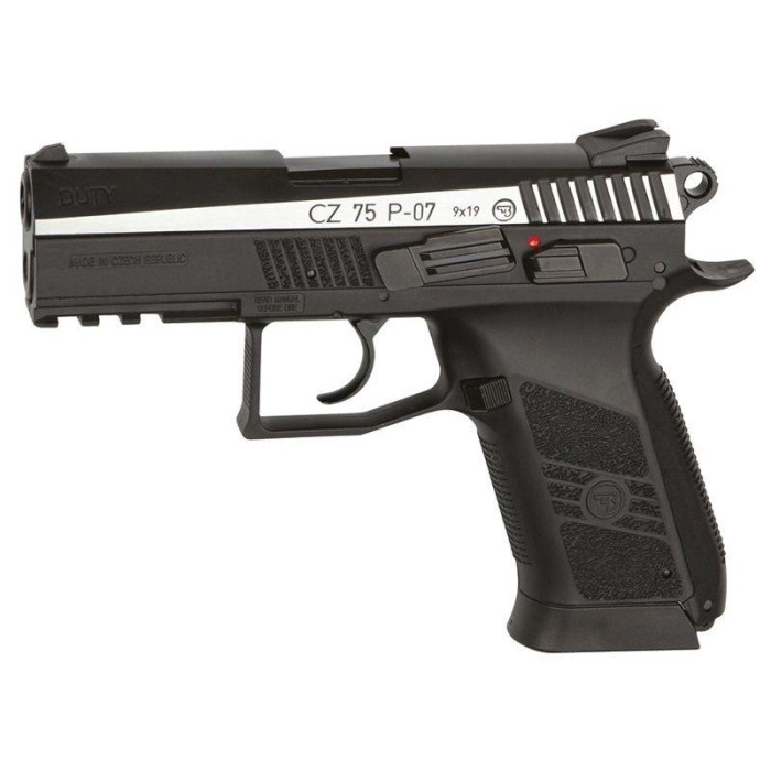 Пістолет пневматичний ASG CZ 75 P-07 Nickel Blowback (16533) 