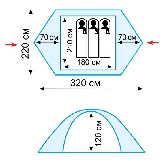 Намет Tramp Scout 3 v2 TRT-056 