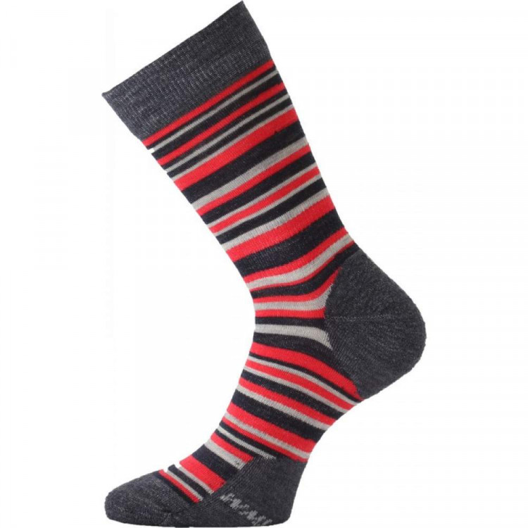 Термошкарпетки для трекінгу Lasting WPL 503 сіро-червоні 