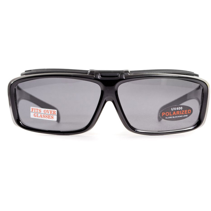 Окуляри BluWater Flip-IT Polarized (gray) чорні 