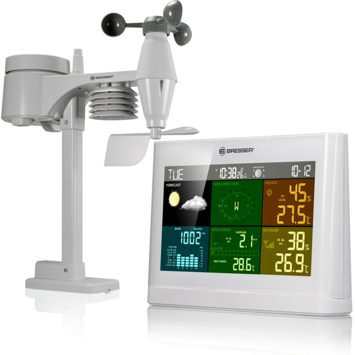 Метеостанція Bresser 5-in-1 Comfort Weather Center White (7002550GYE000/12167) (930584)