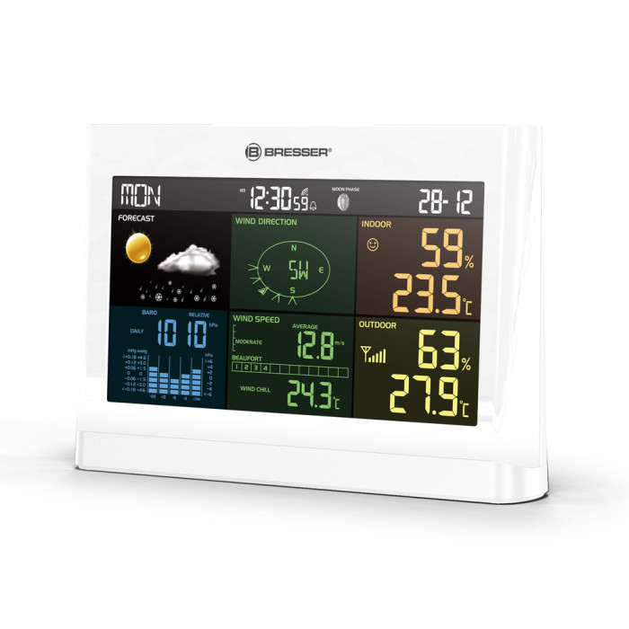 Метеостанція Bresser 5-in-1 Comfort Weather Center White (7002550GYE000/12167) (930584)