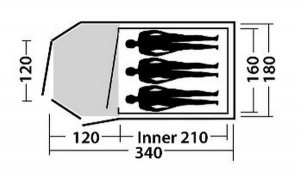 Намет Easy Camp Corona 300, 43259 