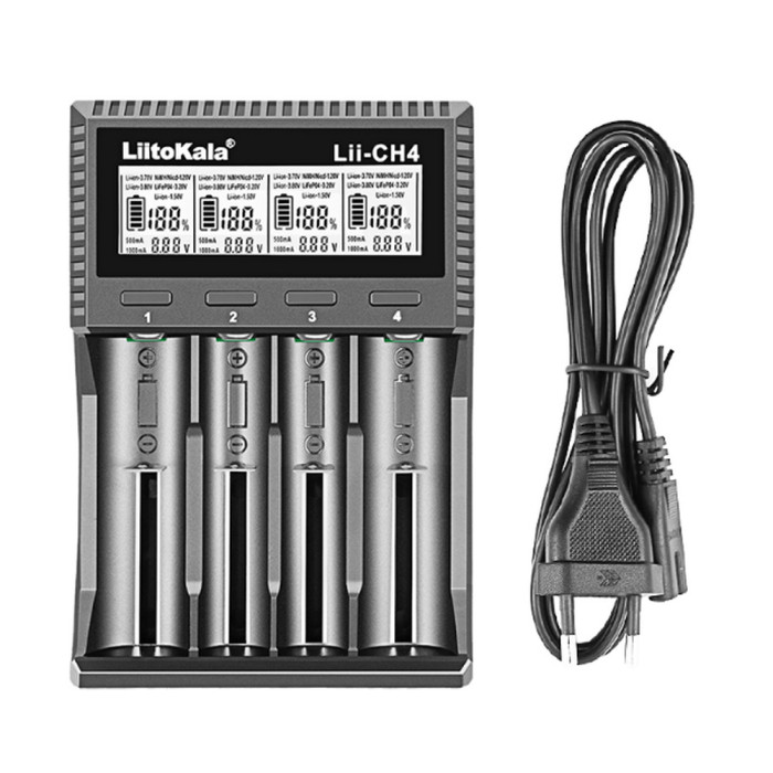 Універсальний зарядний пристрій LiitoKala Lii-CH4 5V 2A на 4 канали 