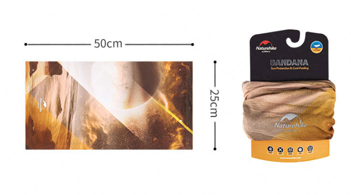 Багатофункціональна пов'язка Naturehike Cool-feeling NH20FS024 коричнева 