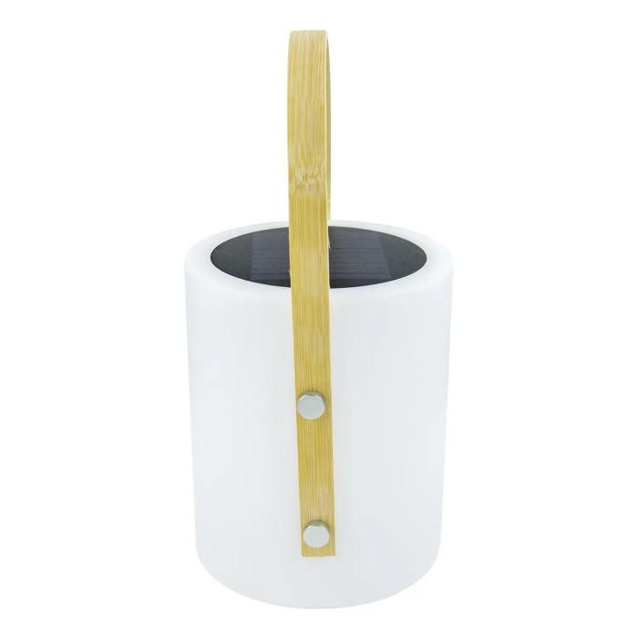 Ліхтар кемпінговий Bo-Camp Longford Solar 150 Lumen Bamboo/White (5818878) 