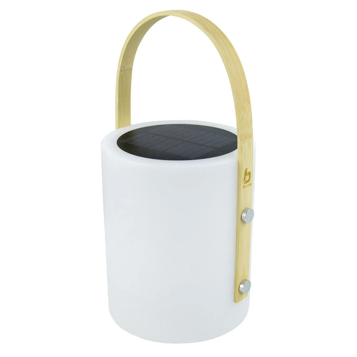 Ліхтар кемпінговий Bo-Camp Longford Solar 150 Lumen Bamboo/White (5818878) 