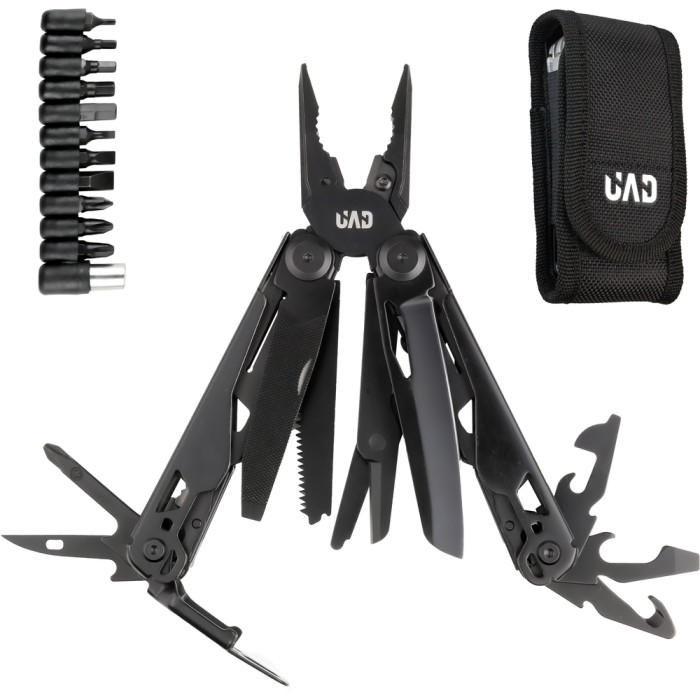 Мультитул професійний UAD IronHand Ver 2.0 17 інструментів 420/440 Чорний 