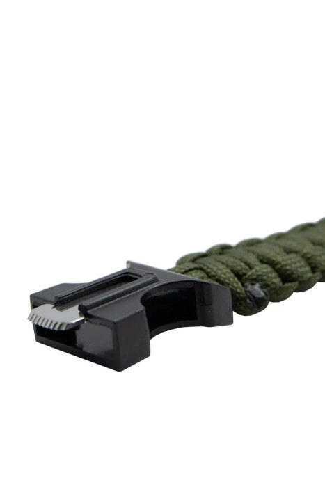 Браслет для виживання Tramp кресало/кремінь, 2м паракорда green UTRA-237 