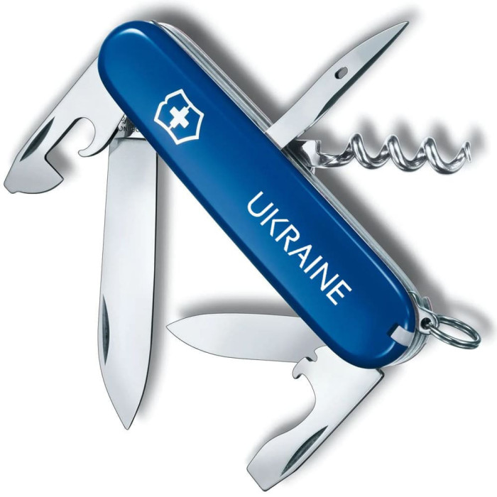 Складаний ніж Victorinox SPARTAN UKRAINE Ukraine біл. 1.3603.2_T0140u 