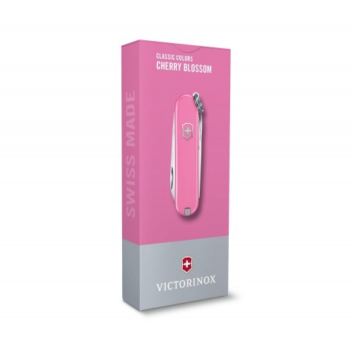 Ніж-брелок Victorinox Classic SD Colors, Cherry Blossom, Gift Box (0.6223.51 G) 7 функцій, 58 мм, рожевий 