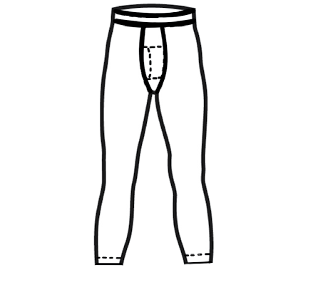 Штани чоловічі Lasting Atok, чорні, M 