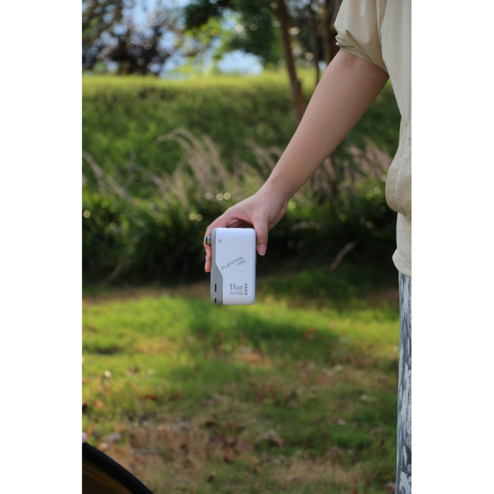 Душ портативний з насосом на акумуляторі Flextail Max Shower із чохлом, білий 