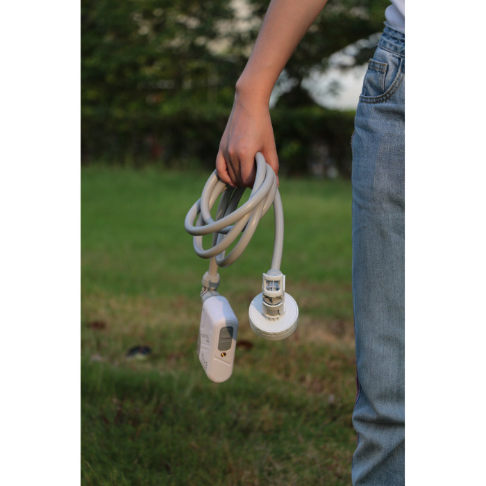 Душ портативний з насосом на акумуляторі Flextail Max Shower із чохлом, білий 