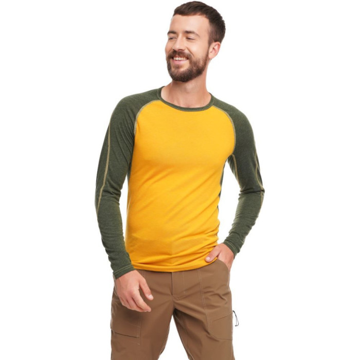 Термофутболка чоловіча Turbat Retezat Top Mns golden yellow/kombu green - XL - жовтий/зелений 