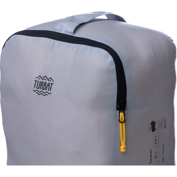 Спальник Turbat Tourer gold fusion/dawn blue - 195 см - жовтий/сірий 