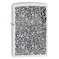 Запальничка Zippo 214 PF20 ZL Scattered Letters (49213)