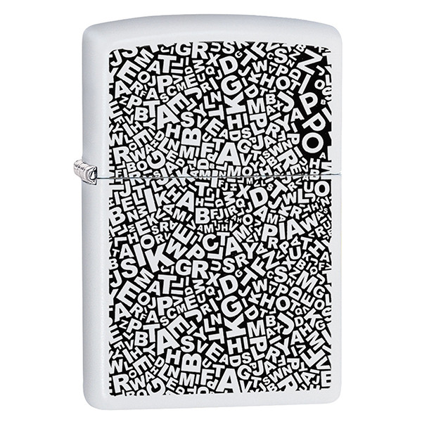 Запальничка Zippo 214 PF20 ZL Scattered Letters (49213) 