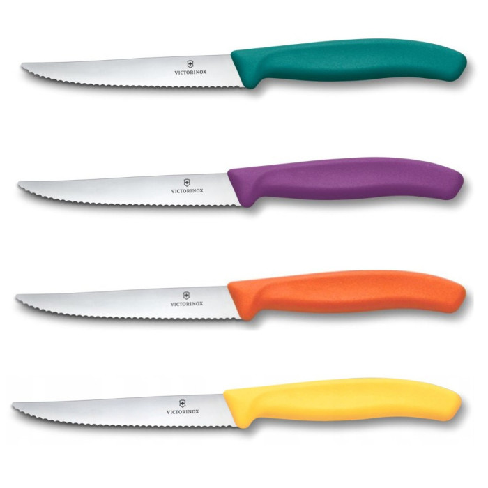 Набір ножів для стейка та піци з підставкою Victorinox SWISS CLASSIC 6.7126.4C1 