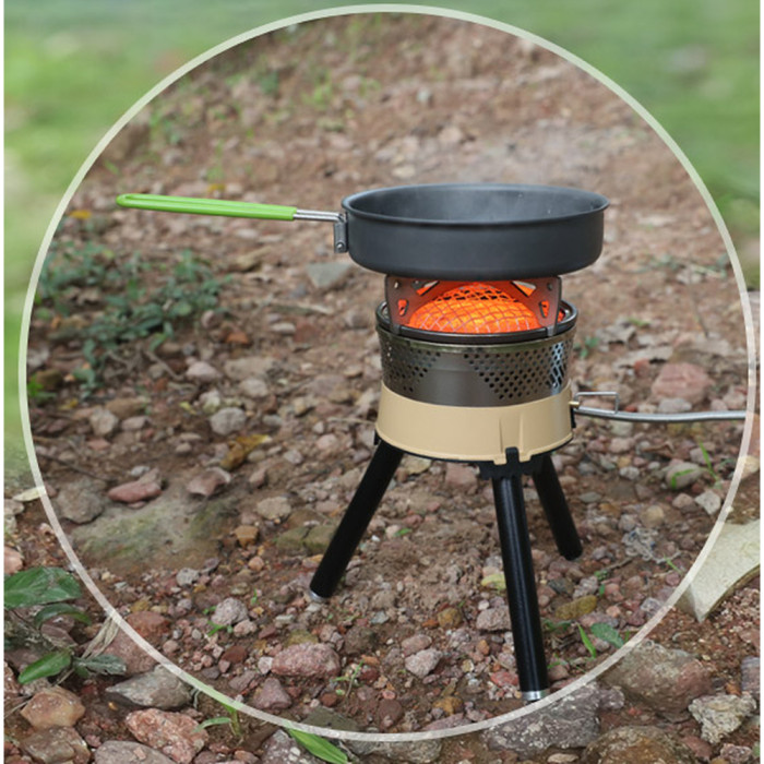 Набір туристичного посуду (каструля + сковорідка) BRS-TS19A, 1л, алюміній 