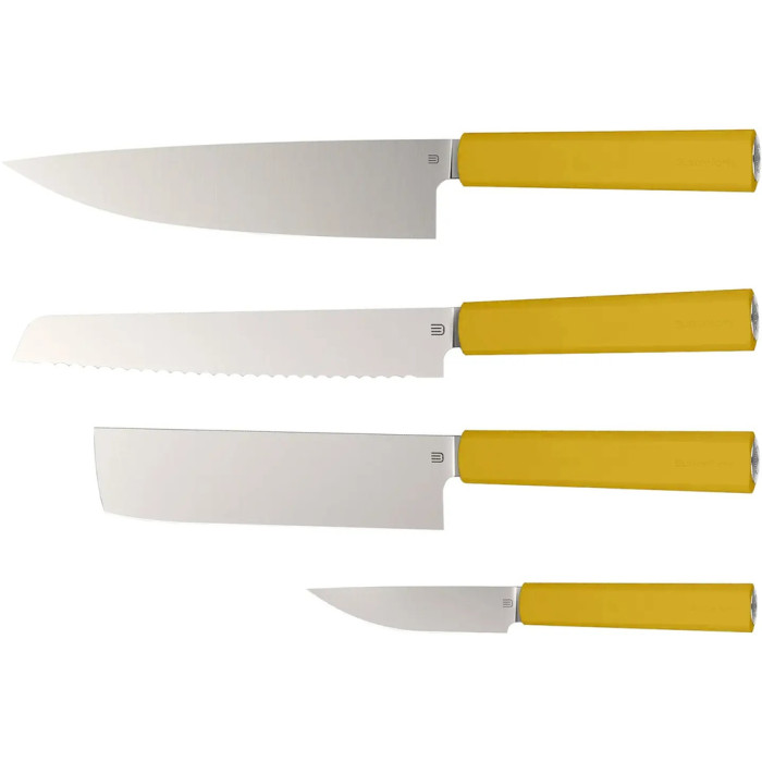 Набір кухонних ножів Butterfork Purest Set Yellow 