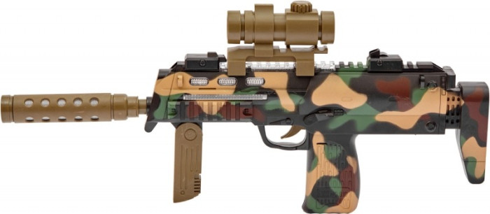 Автомат світлозвуковий ZIPP Toys HK MP7 у наборі з окулярами камуфляж/коричневий 