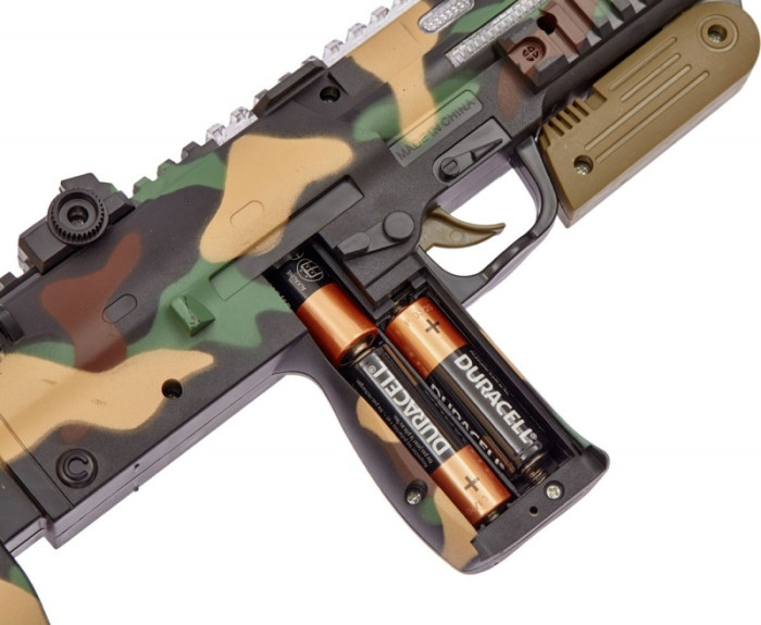 Автомат світлозвуковий ZIPP Toys HK MP7 у наборі з окулярами камуфляж/коричневий 