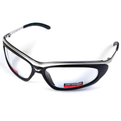 Окуляри Global Vision Thunder (clear) прозорі в металевій оправі
