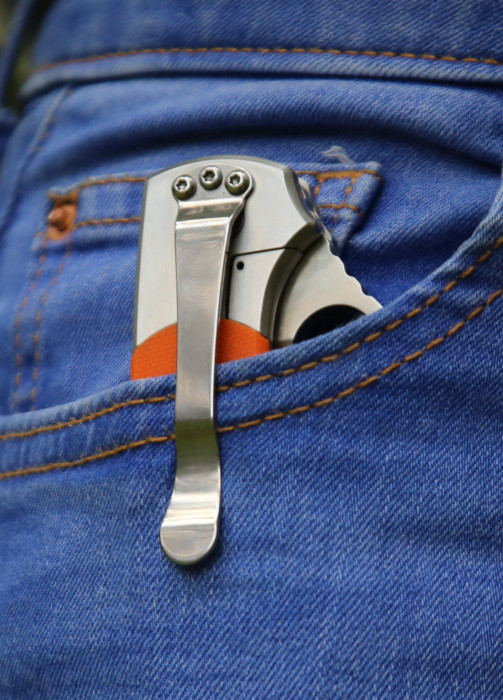 Ніж складаний Ganzo G7371-OR помаранчевий 